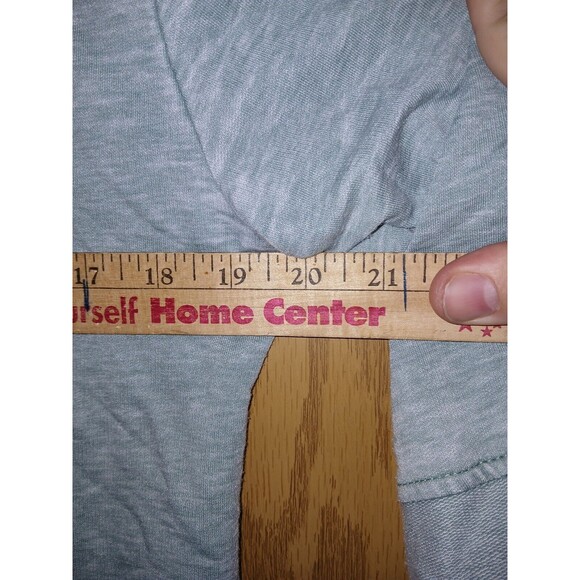 Jane And Delancy Top Women Size Medium Blue Metal Buttons Embellished Split Side - Picture 6 of 15